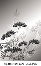 japanese style tree background