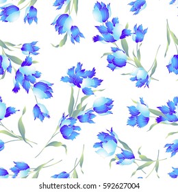 Japanese style tulip pattern