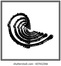 Japanese style wave corner