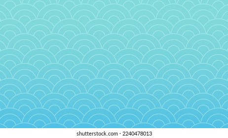 Fondo de diseño del patrón de onda de estilo japonés.