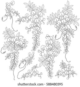 藤の花 のベクター画像素材 画像 ベクターアート Shutterstock 藤の花 のベクター画像素材 画像 ベクターアート Shutterstock