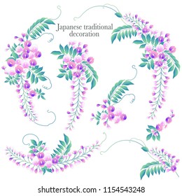 Japanese style wisteria decoration diameter,
I made a decoration frame with Japanese style wisteria
