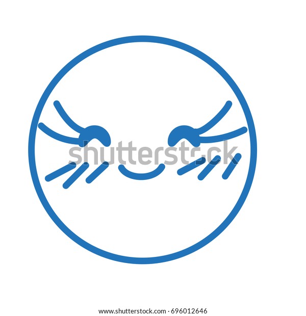 Japanese Styled Kawaii Emoji Closed Eyes Stock Vector Royalty Free 696012646 Some of internet sources state the number of 10000 but, in fact, there are much more of them. shutterstock