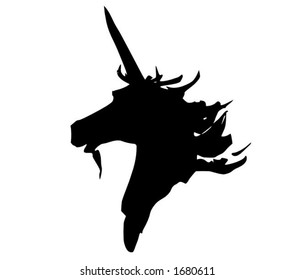 A japanese styled unicorn, vector in .eps format