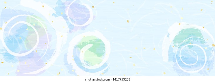 Japanese summer background illustration of ripples of water surface