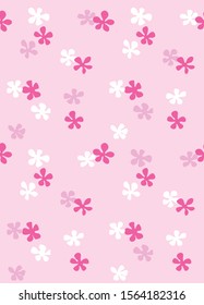 Japanese Summer Cherry Blossom Seamless Pattern