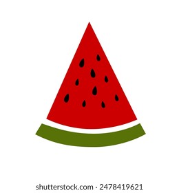 Japanese summer clip art of watermelon.