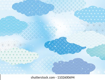 Japanese summer's fresh pattern