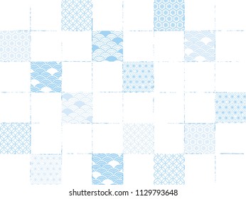 Japanese summer's fresh Japanese pattern