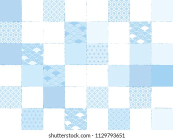 Japanese summer's fresh Japanese pattern