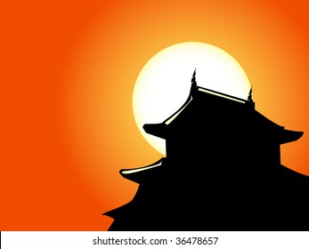 Japanese sunset