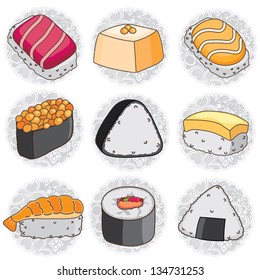 Japanese sushi clip art