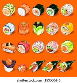 Japanese Sushi Collection Set