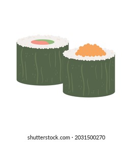 japanese sushi food icon isolated