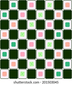 Japanese Sushi Seamless Pattern