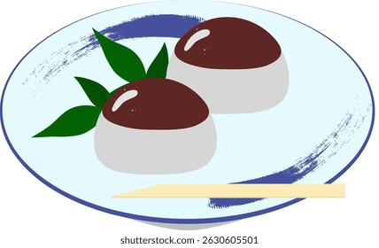 It is Japanese sweets Azuki bean jelly.