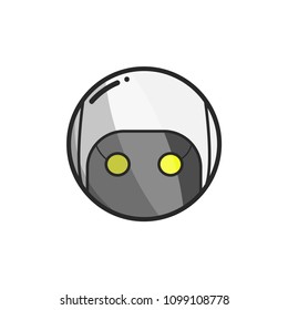 Japanese Symbol Icon of Robot, Vector illustration