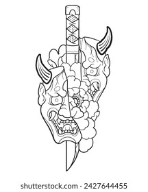 japanese tattoo coloring page, japanese tattoo, tattoo coloring page, japanese art