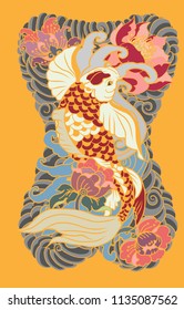 Japanese Tattoo Design Full Back Body Stock Vector (Royalty Free ...