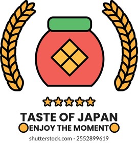 a Japanese tea logo illustration