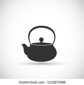 Japanese tea pot icon vector