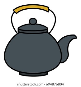 japanese teapot isolated icon
