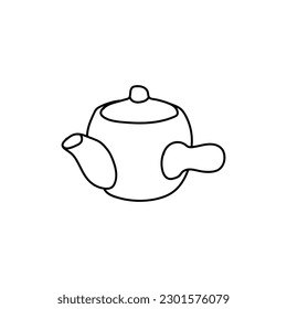 Japanese Teapot Line Simple Logo