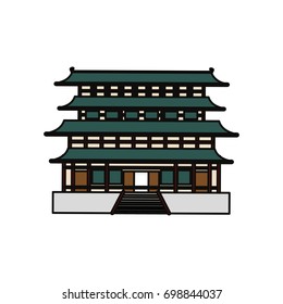 Japanese temple building