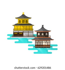 金閣寺 のイラスト素材 画像 ベクター画像 Shutterstock