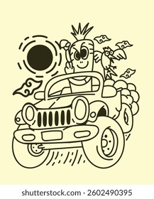 japanese theme doodle hand drawn black and white colour