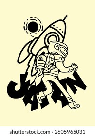 japanese theme doodle hand drawn black and white colour
