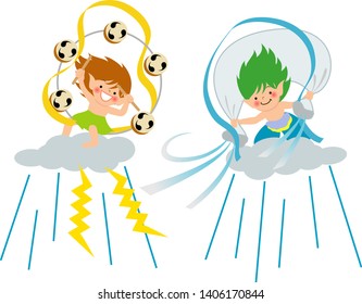 風神雷神 のイラスト素材 画像 ベクター画像 Shutterstock