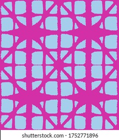 Japanese Tie Dye Seamless Pattern. Elegant Kimono Textile. Soft Shell Shape Pattern Retro Shibori Seamless Pattern. Geometric Bohemian Asian Tie Dye Design. Luxurious Japanese Clothes Texture.