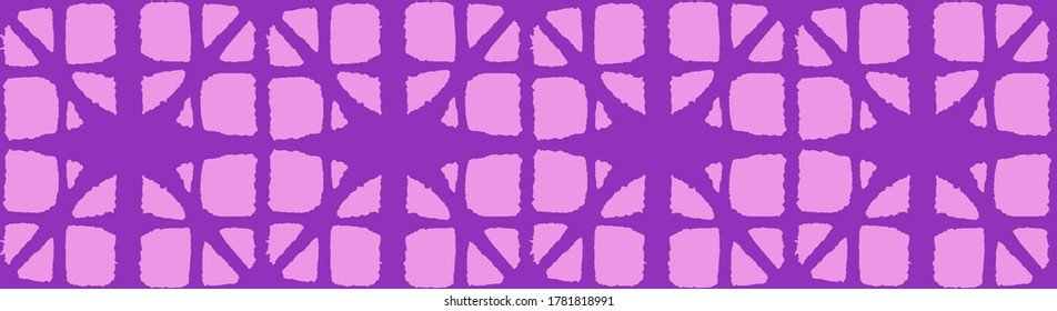 Japanese Tie Dye Seamless Pattern. Elegant Kimono Textile. Bohemian Geometric Asian Tie Dye Design. Boho Shell Shape Pattern Retro Shibori Seamless Pattern. Premium Japanese Clothes Texture.