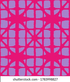 Patrón Seamless De Tye Japonés. Patrón vintage Shibori Seamless. Patrón de ropa japonesa premium. Diseño geométrico de tinte asiático bohemio. Elegante Tela Kimono. Curva de forma Boho Imprimir