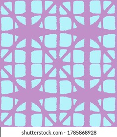 Patrón Seamless De Tye Japonés. Patrón retro Shibori Seamless. Textura geométrica del tinte asiático bohemio. Patrón De Arco De Forma Boho Elegante Kimono Textil. Impresión de ropa japonesa premium.