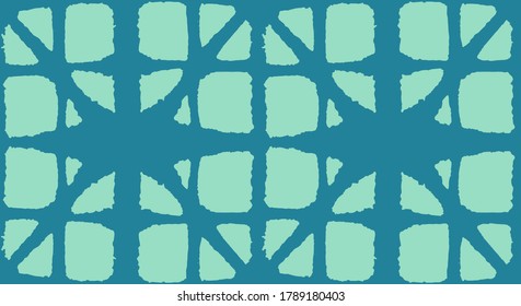 Patrón Seamless De Tye Japonés. Patrón de curva de forma suave Textura de ropa japonesa premium. Glamour Kimono Textil. Diseño de tinte geométrico bohemio asiático. Patrón retro Shibori Seamless.