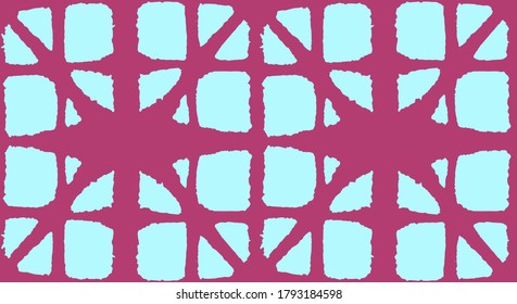 Japanese Tie Dye Seamless Pattern. Retro Shibori Seamless Pattern. Elegant Kimono Textile. Bohemian Geometric Asian Tie Dye Texture. Premium Japanese Clothes Design. Deco Shape Arc Print