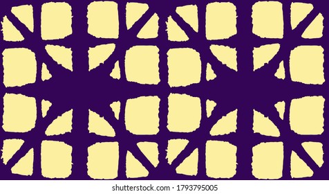 Japanese Tie Dye Seamless Pattern. Geometric Bohemian Asian Tie Dye Print. Vintage Shibori Seamless Pattern. Premium Japanese Clothes Design. Glamour Kimono Fabric. Deco Curve Shape Texture