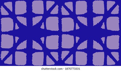Patrón Seamless De Tye Japonés. Impresión de ropa japonesa de lujo. Deco Forma Curva Textura Vintage Shibori Patrón Seamless. Kimono Fabric Bohemio. Diseño de tinte geométrico bohemio asiático.
