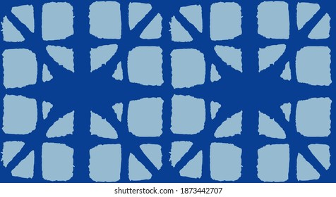 Japanese Tie Dye Seamless Pattern. Bohemian Geometric Asian Tie Dye Design. Boho Shape Curve Texture Organic Shibori Seamless Pattern. Bohemian Kimono Fabric. Rich VIP Japanese Clothes Print.