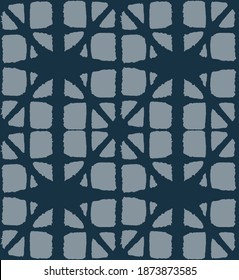 Japanese Tie Dye Seamless Pattern. Boho Curve Arc Design Bohemian Geometric Asian Tie Dye Pattern. Rich VIP Japanese Clothes Texture. Artistic Shibori Seamless Pattern. Bohemian Kimono Textile.