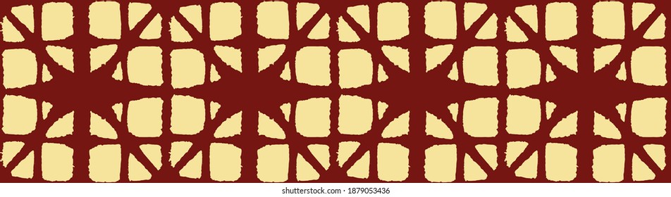 Japanese Tie Dye Seamless Pattern. Soft Arc Curve Texture Bohemian