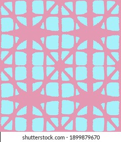 Japanese Tie Dye Seamless Pattern. Soft Arc Curve Texture Premium Japanese Clothes Design. Bohemian Geometric Asian Tie Dye Print. Bohemian Kimono Fabric. Retro Shibori Seamless Pattern.