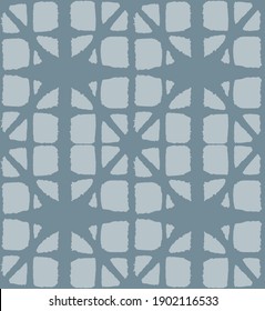 Japanese Tie Dye Seamless Pattern. Premium Japanese Clothes Print. Retro Shibori Seamless Pattern. Bohemian Kimono Textile. Geometric Bohemian Asian Tie Dye Design. Geo Curve Shape Texture