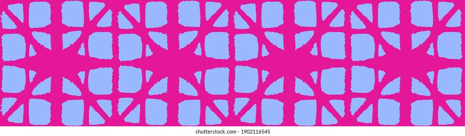 Japanische Tie Färbung Nahtlose Muster. Böhmischer Kimono Textil. Retro Shibori Nahtloses Muster. Geo Curve Form Design Böhmische Geometrische asiatische Tie Dye Print. Premium-japanische Kleidung Textur.