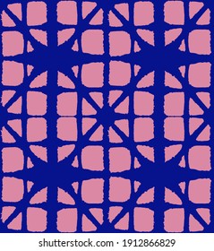 Patrón Seamless De Tye Japonés. Ricos diseños de ropa japonesa VIP. Kimono Textil Bohemio. Patrón de tinte geométrico bohemio asiático. Curva De Arco Deco Impresión Patrón Retro Shibori Sin Maravilla.
