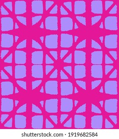 Japanische Tie Färbung Nahtlose Muster. Glamour Kimono Fabric. Böhmisches Muster für geometrische asiatische Tie. Reiche VIP japanische Kleidung Design. Boho Shell Curve Print Künstlerische Shibori Nahtlose Muster.