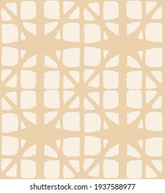 Japanische Tie Färbung Nahtlose Muster. Soft Arc Shell Texture Böhm Geometric Asian Tie Dye Design. Japanische Premiumkleidung drucken. Organisches Shibori Nahtloses Muster. Elegante Kimono-Stoffe.