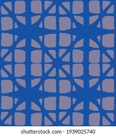 Japanese Tie Dye Seamless Pattern. Artistic Shibori Seamless Pattern. Bohemian Geometric Asian Tie Dye Texture. Glamour Kimono Textile. Premium Japanese Clothes Print. Deco Shell Shape Design